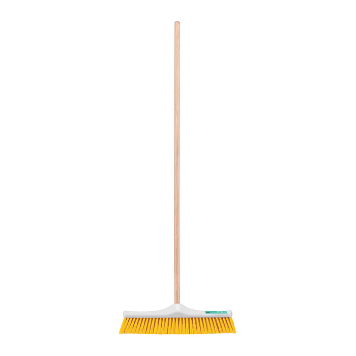 Cepillo para barrer cerda suave de 50 cm, bastón de madera