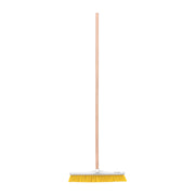 Cepillo para barrer cerda suave de 56 cm, bastón de madera