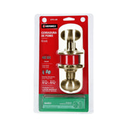 Cerradura tipo oval para baño, latón antiguo, HERMEX