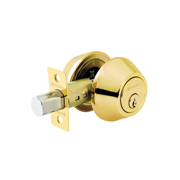 Cerrojo llave-llave, latón brillante,llave tradicional,BASIC