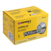 Cerrojo llave-mariposa cromo mate, llave tradicional, HERMEX
