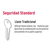 Cerrojo llave-llave cromo mate, llave tradicional, HERMEX
