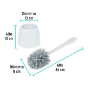 Cepillo sanitario de plástico con base, KLINTEK