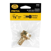 Conector 1/2' hembra de latón laminado, PRETUL