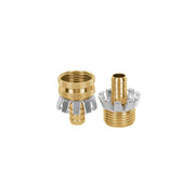 Juego de conectores 1/2' macho/hembra tipo garra de aluminio