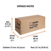 Cinta de empaque 48 mm x 150 m 'Frágil', TRUPER