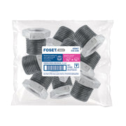 Reducción bushing acero galvanizado 3/8x1/4', FOSET