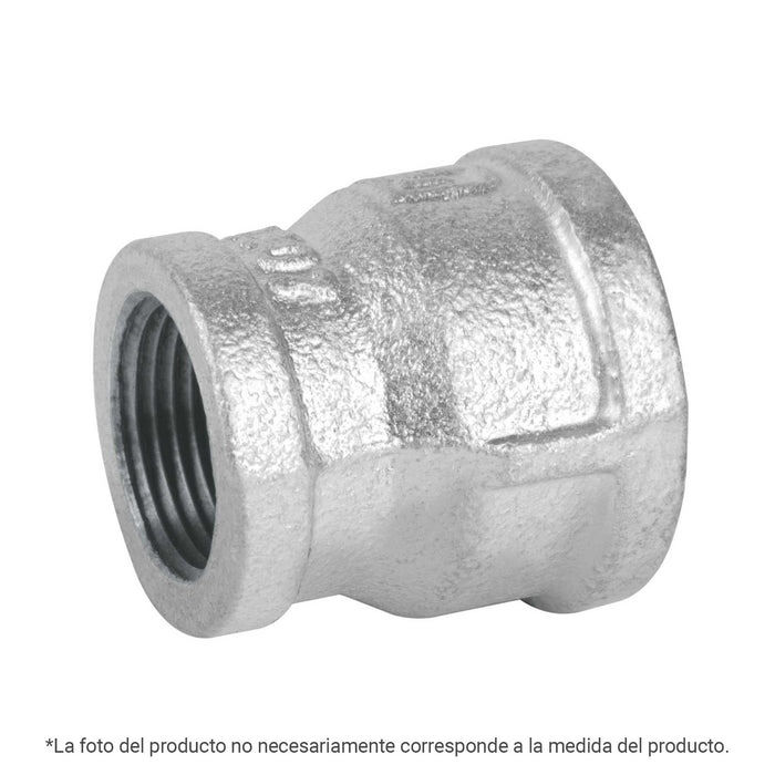 Reducción campana acero galvanizado 1/2x3/8', FOSET