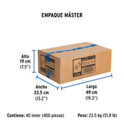 Niple de acero galvanizado 3/4' x 2', FOSET