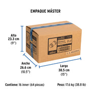 Niple de acero galvanizado 2 x 3', FOSET