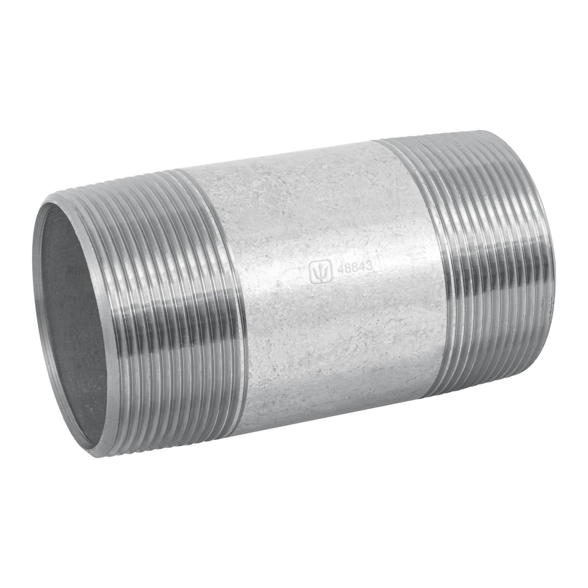 Niple de acero galvanizado, 2 x 4', FOSET