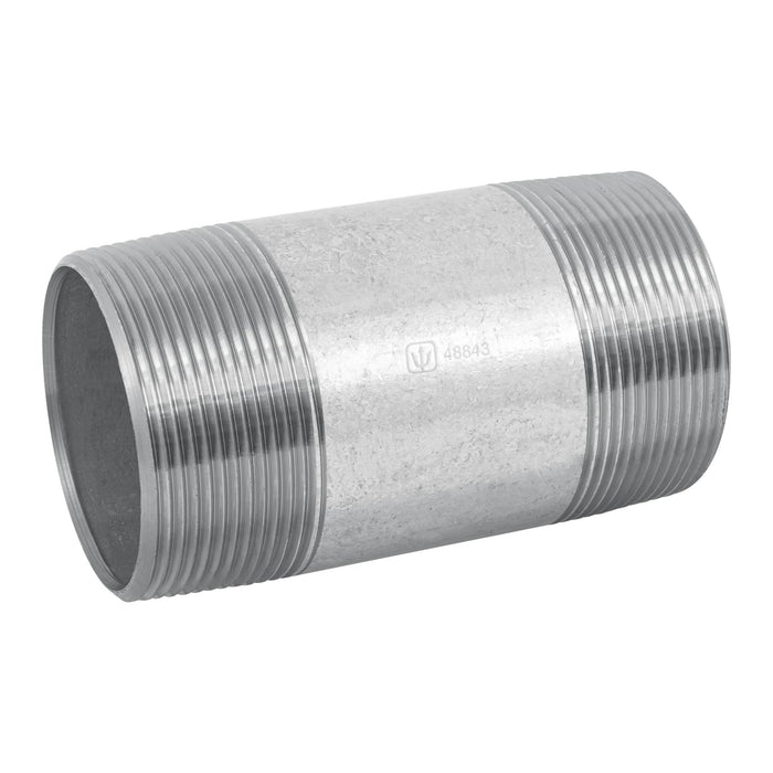 Niple de acero galvanizado, 2 x 4', FOSET
