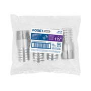 Niple de acero galvanizado 1-1/2' tipo botella, FOSET