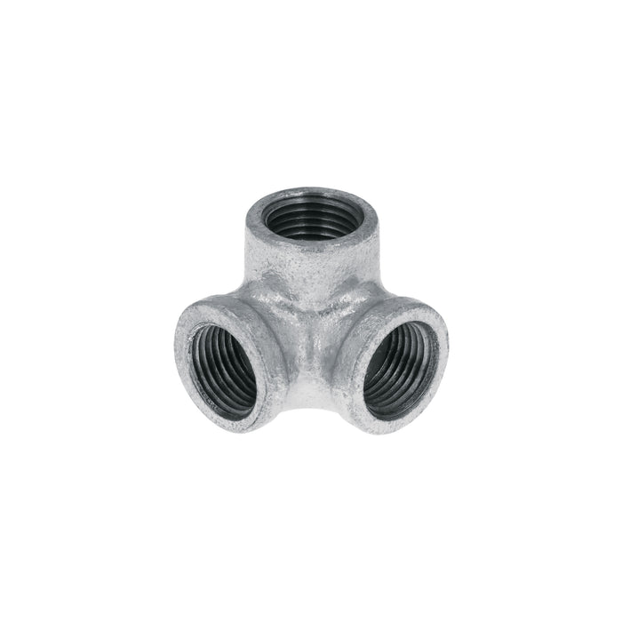 Codo rincón acero galvanizado de 1/2', FOSET