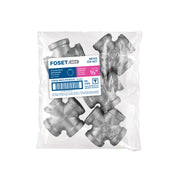 Cruz de acero galvanizado 1/2', FOSET
