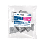 Codo 45° acero galvanizado de 1/2', FOSET