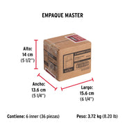 Candado de hierro 32 mm, gancho corto en caja, HERMEX