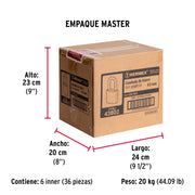 Candado de hierro 63 mm, gancho largo en caja, HERMEX