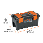 Caja para herramienta de 19' con compartimentos, TRUPER