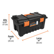 Caja para herramienta de 22' sin compartimentos, TRUPER