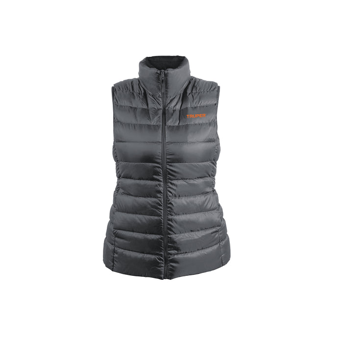 Chaleco de plumas ligero para mujer, gris, M, TRUPER