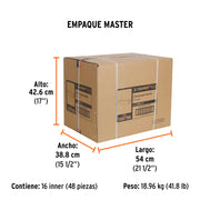Charola de 12' de acero inoxidable para mezcla, TRUPER