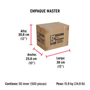 Caja con 100 chinches blancas, FIERO