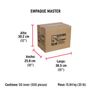 Caja con 100 chinches negras, FIERO