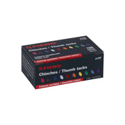 Caja con 100 chinches en 10 colores surtidos, FIERO