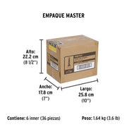 Chiflón 4' de plástico para manguera, PRETUL