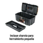 Caja para herramienta 17' compartimentos y broches metálicos