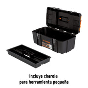 Caja para herramienta 20' compartimentos y broches metálicos