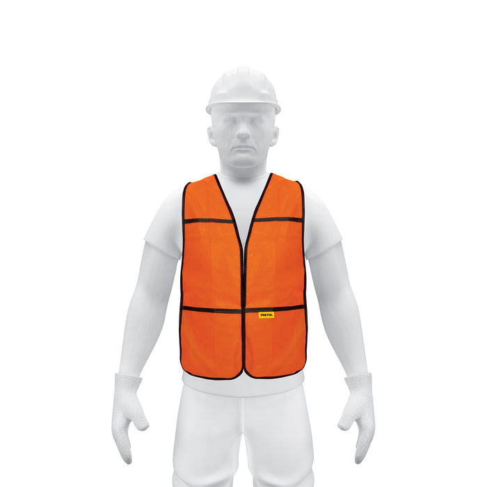 Chaleco de seguridad, uso de día, naranja, PRETUL