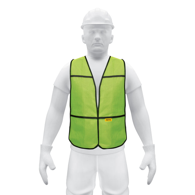 Chaleco de seguridad, uso de día, verde, PRETUL