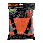 Chaleco seguridad reforzado naranja con bolsas, G, EXPERT