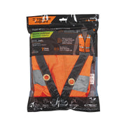 Chaleco seguridad reforzado naranja con bolsas, M, EXPERT