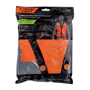 Chaleco seguridad reforzado naranja con bolsas, EG, EXPERT