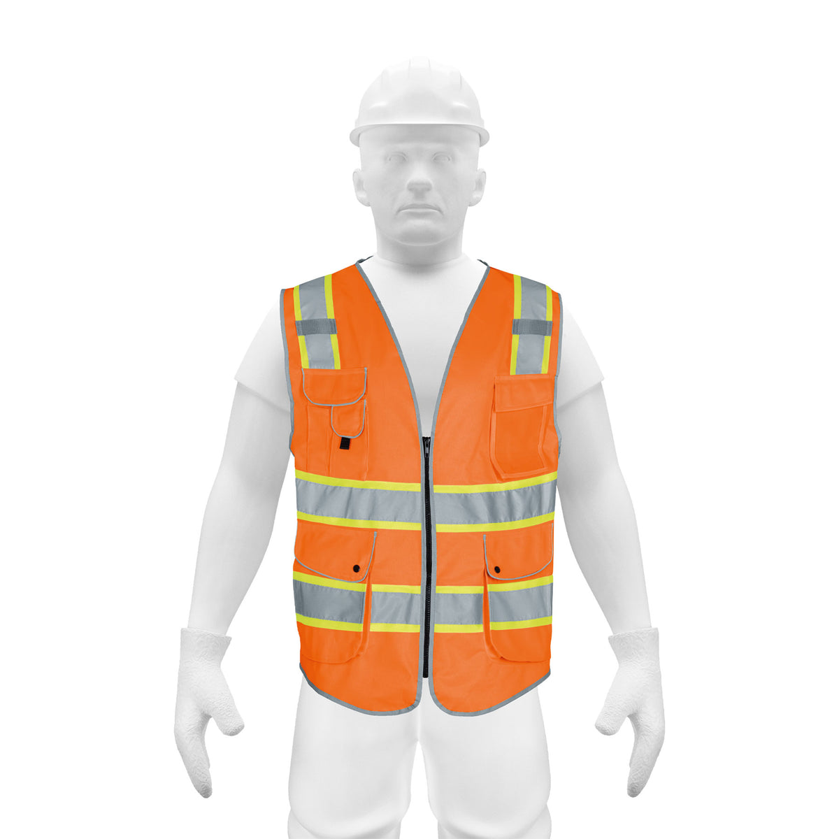 Chaleco de seguridad de alta visibilidad, naranja, G, EXPERT