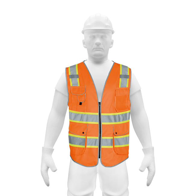 Chaleco de seguridad de alta visibilidad, naranja, G, EXPERT