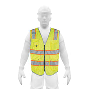 Chaleco de seguridad de alta visibilidad, verde, M, EXPERT