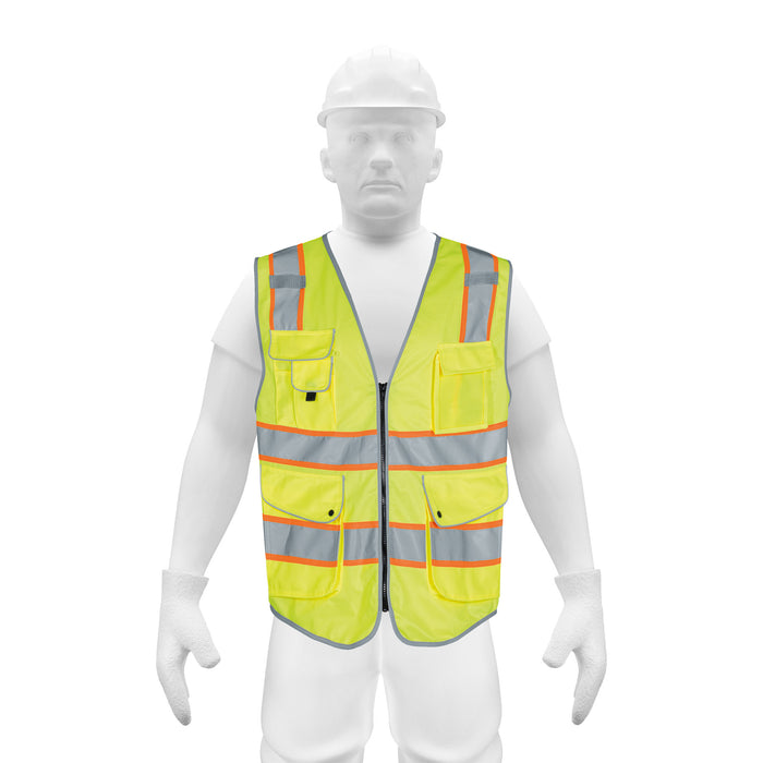 Chaleco de seguridad de alta visibilidad, amarillo,M, EXPERT