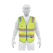 Chaleco de seguridad de alta visibilidad, verde, EG, EXPERT