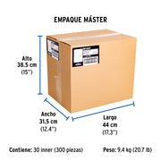 Chupón de PVC, 2' x 1-1/4', FOSET