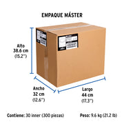 Chupón de PVC, 2' x 1-1/2', FOSET