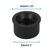 Chupón de PVC, 2' x 1-1/2', FOSET