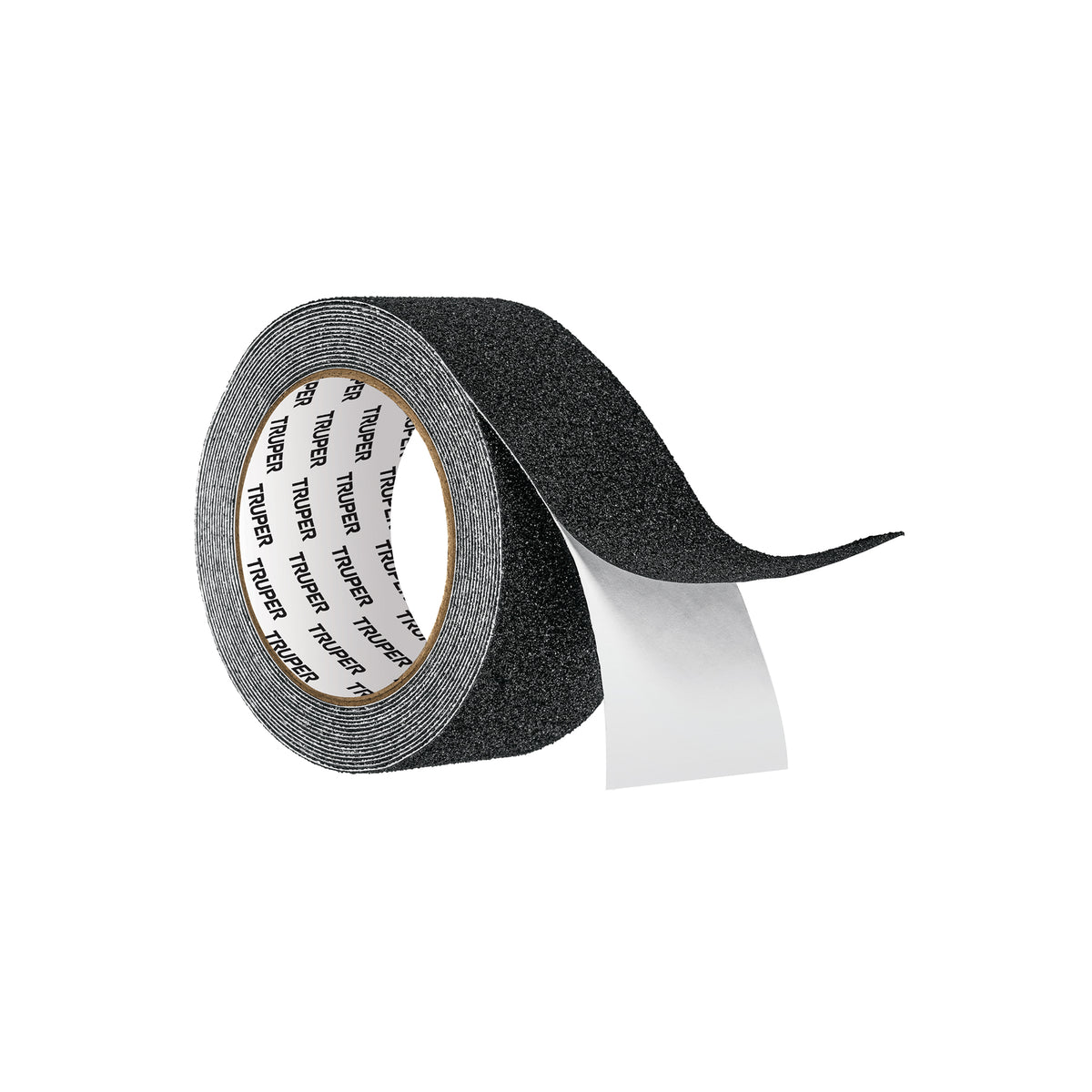 Rollo de 5 m de cinta antiderrapante negra 50mm con abrasivo