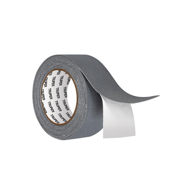 Rollo de 5 m cinta antiderrapante 50mm gris p/áreas húmedas