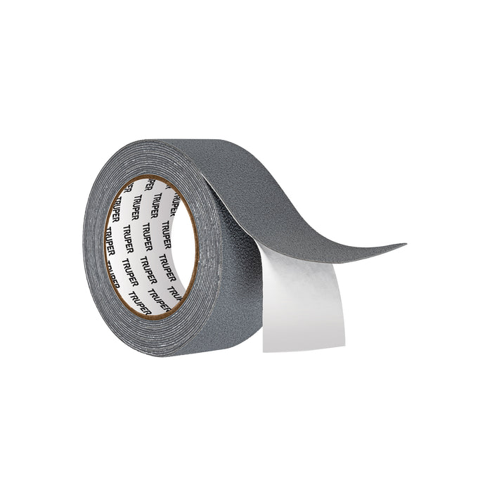 Rollo de 5 m cinta antiderrapante 50mm gris p/áreas húmedas