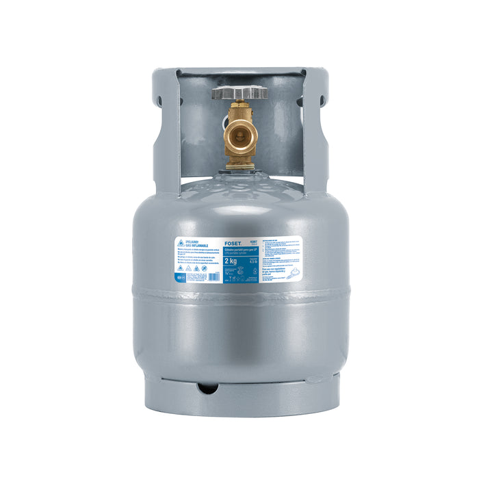 Cilindro portátil para gas LP, 2kg (4.5lb) FOSET