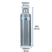 Cilindro portátil para gas LP, 30kg (66lb) FOSET